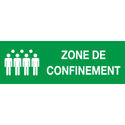 Panneau Zone de confinement