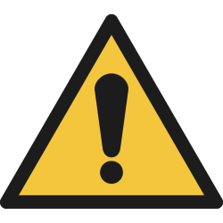 W001- ISO 7010 - Panneau Danger, signal général