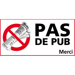 Sticker STOP PUB 2