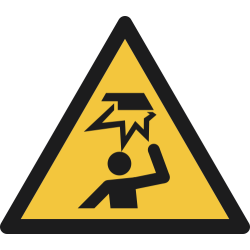 W020- ISO 7010 - Panneau Danger, Obstacle en hauteur