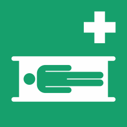 E013 - ISO 7010 - Panneau Civière