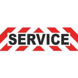 Sticker Avertissement Service