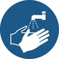 M011- ISO 7010 - Panneau Lavage des mains obligatoire