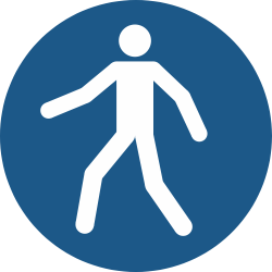 M024- ISO 7010 - Panneau Utiliser le passage