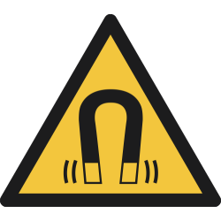 W006- ISO 7010 - Panneau Danger, Champ magnétique