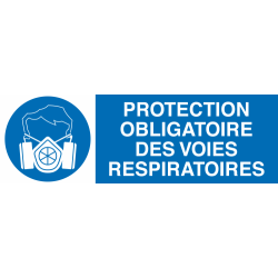 Panneau Protection obligatoire des voies réspiratoires
