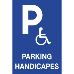 Panneau Parking handicapés