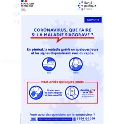 Autocollant Affiche Coronavirus Sécurité 2