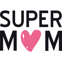 Sticker Fête des Mères Super Mom