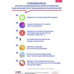 Autocollant Consignes COVID-19 BTP 3