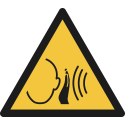 W038- ISO 7010 - Panneau Danger, Bruit fort soudain