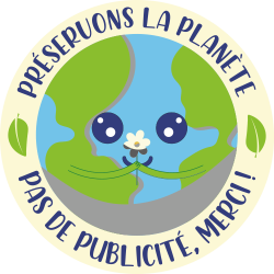 Sticker Stop Pub Écologie Préservons la Planète