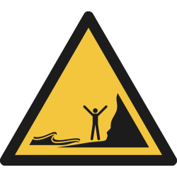 W060- ISO 7010 - Panneau Danger, Marées montantes