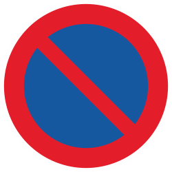 Sticker Panneau Interdiction de Stationner Stationnement Interdit