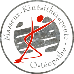 Sticker Logo Kinésithérapeute Masseur Osteopathe Mur