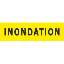 Panneau Panonceau inondation