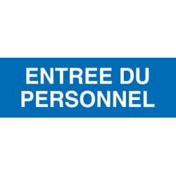 Panneau Entrée du personnel