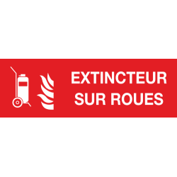 Panneau Extincteur sur roues