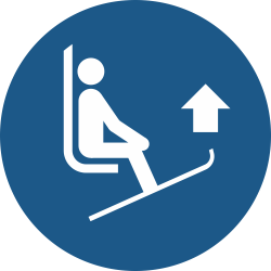 M036- ISO 7010 - Panneau Lever les pointes des skis