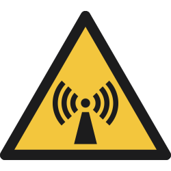 W005- ISO 7010 - Panneau Danger, Radiations non ionisantes