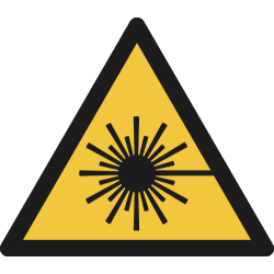 W004- ISO 7010 - Panneau Danger, Rayonnement laser