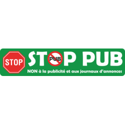 Sticker Stop Pub Vert
