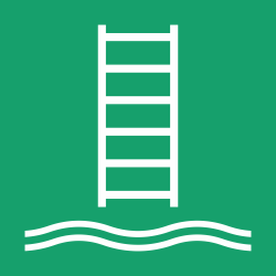 E053 - ISO 7010 - Panneau Échelle d’embarquement