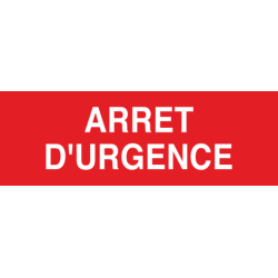Panneau Arret d'urgence