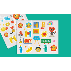 Planche de stickers personnalisés