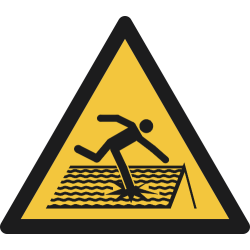 W036- ISO 7010 - Panneau Danger, Toiture fragile