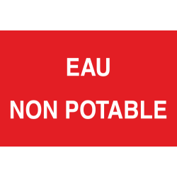 Panneau Eau non potable 2