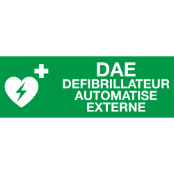 Panneau Defibrilateur DAE Defibrilateur Automatique Externe