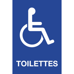 Panneau Toilettes handicapés