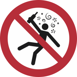 P043- ISO 7010 - Panneau Interdit aux personnes en état d’ivresse