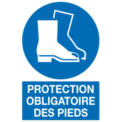 Panneau Protection obligatoire des pieds