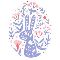 Sticker Paques Lapin