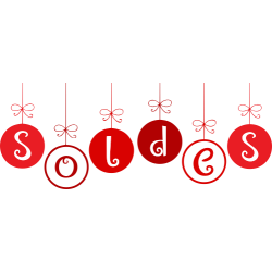 Sticker Soldes d'Hiver vitrine 3