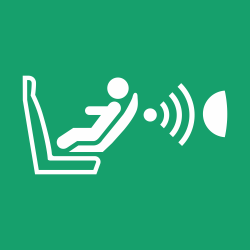 E014 - ISO 7010 - Panneau Système de détection de la présence d’un siège enfant et de son orientation (CPOD)