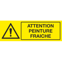 Panneau Attention peinture fraiche