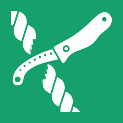 E035 - ISO 7010 - Panneau Couteau de radeau de survie