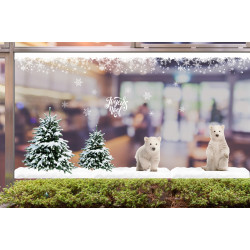 Stickers Noël Kit Vitrine