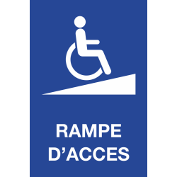 Panneau Rampe d'accès