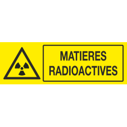 Panneau Matieres radioactive