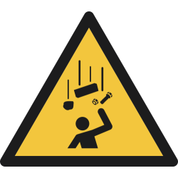 W035- ISO 7010 - Panneau Danger, Chute d’objets