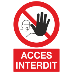 Panneau Acces interdit
