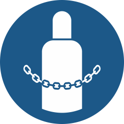 M046- ISO 7010 - Panneau Sécuriser les bouteilles de gaz