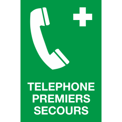 Panneau Téléphone de premiers secours