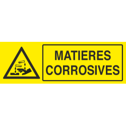 Panneau Matieres corrosives