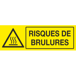Panneau Risques de brulures