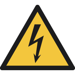 W012- ISO 7010 - Panneau Danger, Électricité